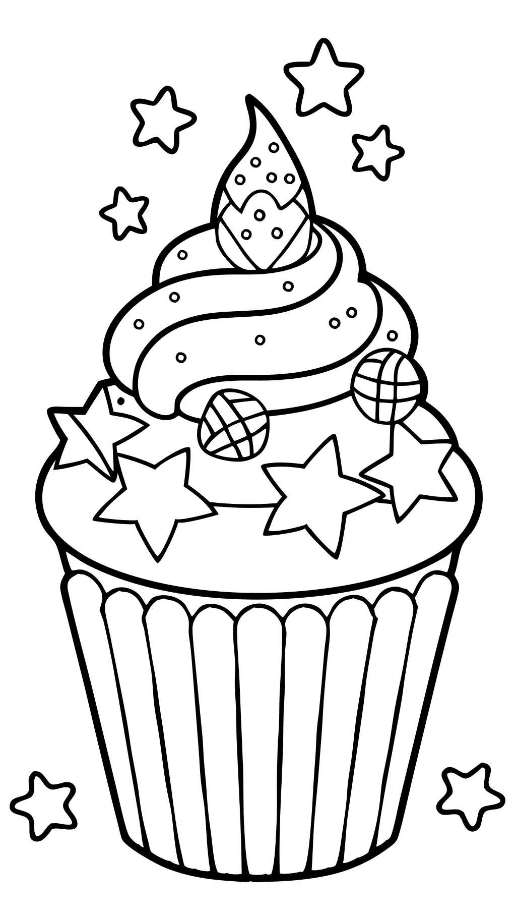 coloriages de cupcakes